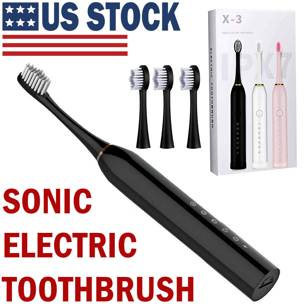 Rechargeable Sonic Electric Toothbrush Brush Heads Toothbrushes for Adults Kids Au+hentic Sport Spot