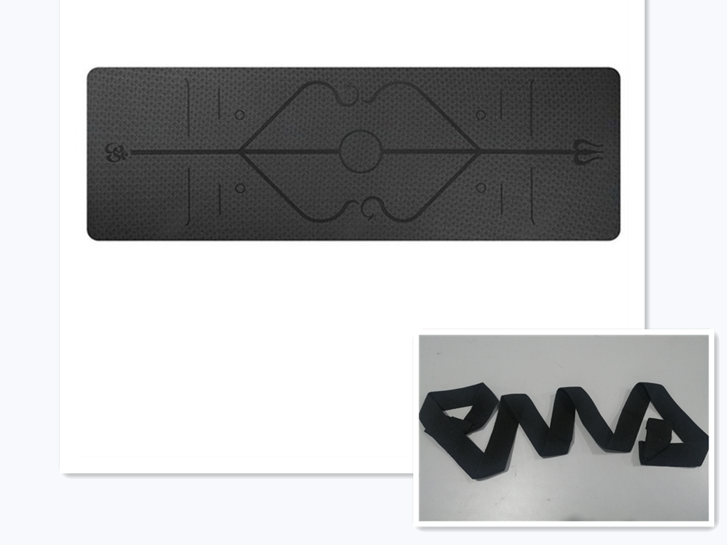 "Eco-Friendly Non-Slip Yoga Mat with Position Lines for Sweat-Resistant Workouts Au+hentic Sport Spot