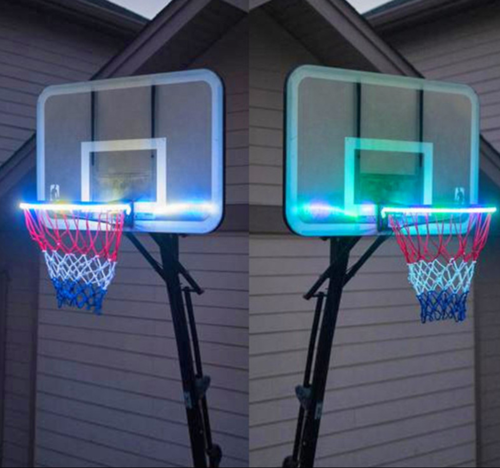 Color Changing LED Lights for Basketball Hoop Au+hentic Sport Spot