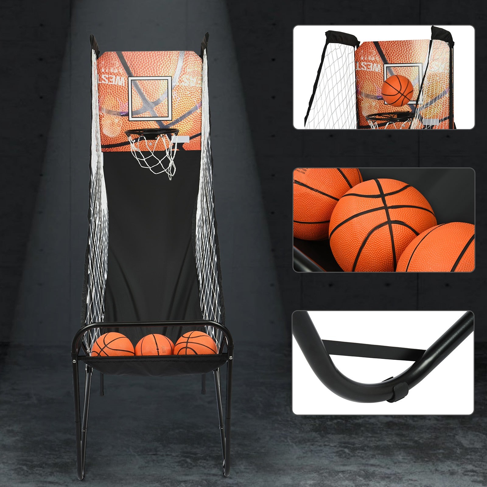 Indoor Basketball Shooting Arcade Game Foldable Basketball Arcade Game Au+hentic Sport Spot