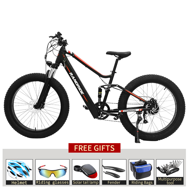 Electric E Bike 1000W 26 Inch Fat Tire Electric Bicycle Ebike For Adults 48V 17AH SHIMANO 9Speed Mountain City Bike Au+hentic Sport Spot