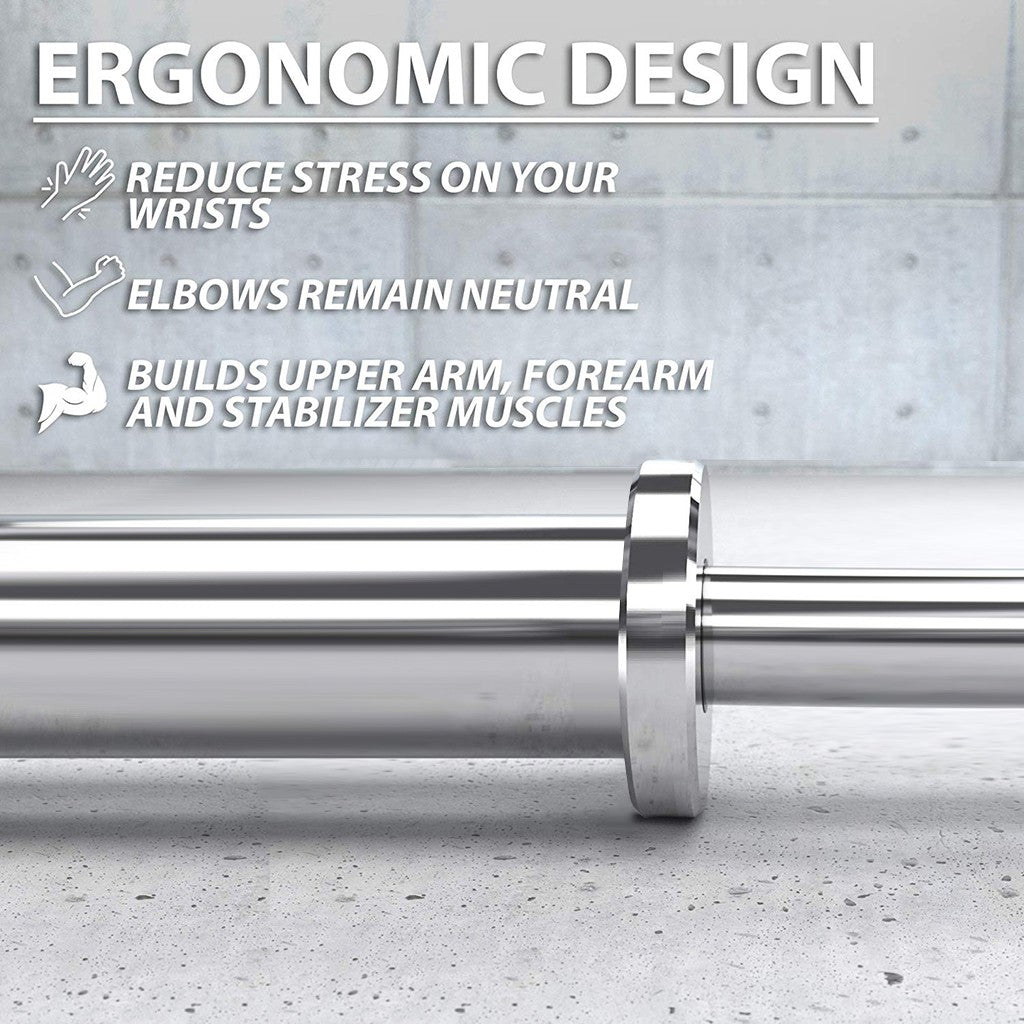 4 Feet Olympic Weight Bar, Curling Bar Fitness Equipment Cross Weightlifting Barbell for Home Gym Strength Training Home Fitness Equipment Cross-training barbell for home gym strength training: Super Curl Barbell, EZ Curling Bar. Au+hentic Sport Spot