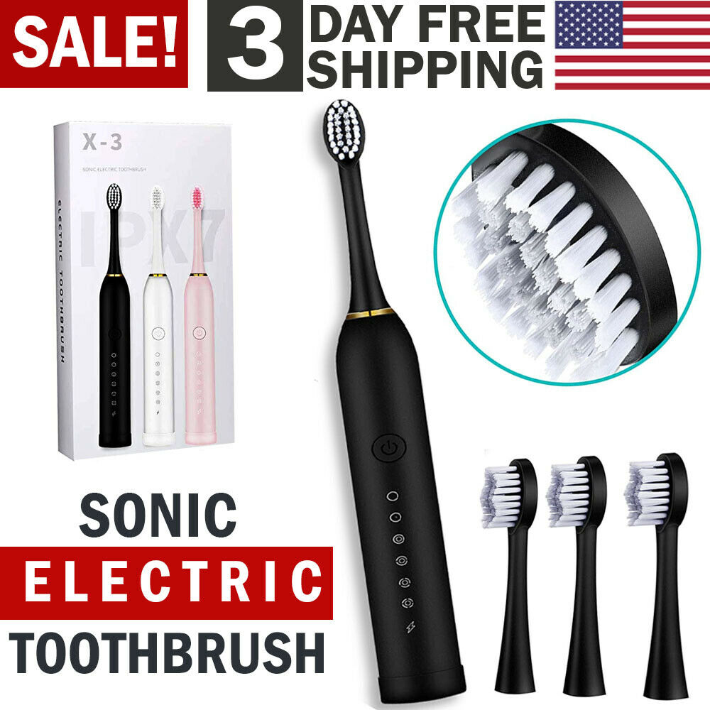 Rechargeable Sonic Electric Toothbrush Brush Heads Toothbrushes for Adults Kids Au+hentic Sport Spot